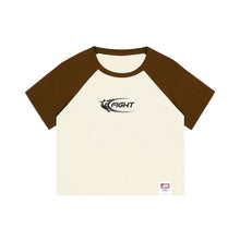 Load image into Gallery viewer, Fight Colorblock Crop T-shirt