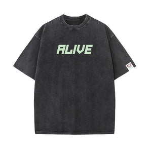 ALIVE Washed Oversize T-shirt