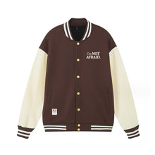 Load image into Gallery viewer, “I&#39;m Not Afraid” Varsity Jacket
