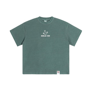 Hold On Washed Effect Oversize T-shirt