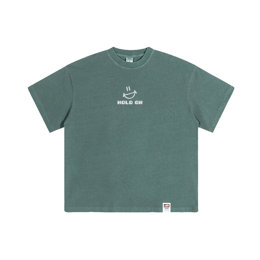 Hold On Washed Effect Oversize T-shirt