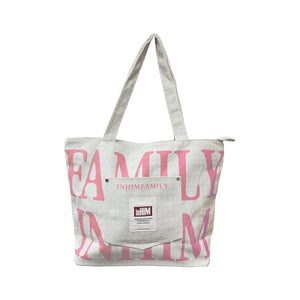 Family inHIM Canvas Tote Bag (With Zipper)
