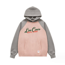 Load image into Gallery viewer, &quot;Love Covers&quot; Oversize Colorblock Hoodie
