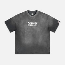 Load image into Gallery viewer, Because I Care Doodle Washed Oversize T-shirt
