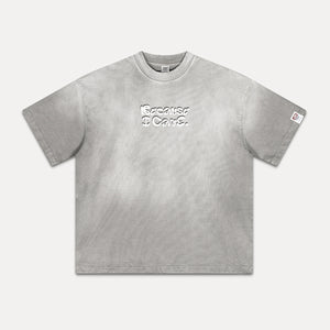 Because I Care Doodle Washed Oversize T-shirt