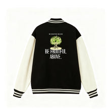 Load image into Gallery viewer, Be Fruitful Varsity Jacket
