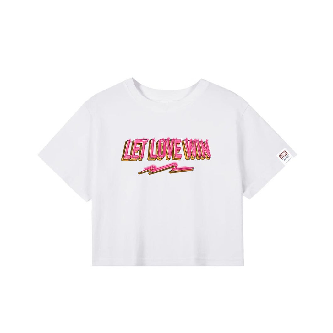 Let Love Win Crop T-Shirt