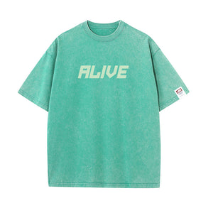 ALIVE Washed Oversize T-shirt