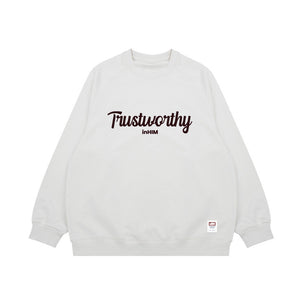 Trustworthy Large Logo Oversize Sweatshirt