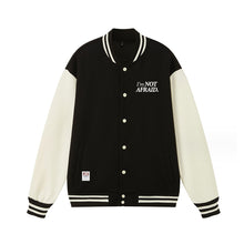 Load image into Gallery viewer, “I&#39;m Not Afraid” Varsity Jacket
