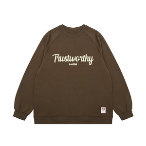 Trustworthy Large Logo Oversize Sweatshirt