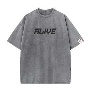 ALIVE Washed Oversize T-shirt