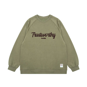 Trustworthy Large Logo Oversize Sweatshirt