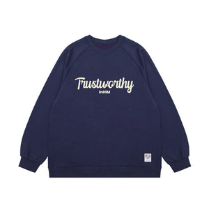 Trustworthy Large Logo Oversize Sweatshirt