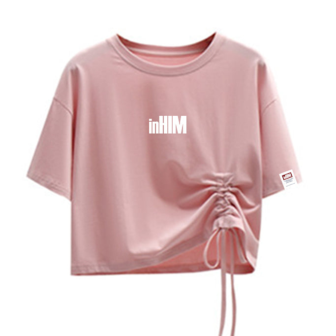 inHIM Self-tie Crop T-Shirt