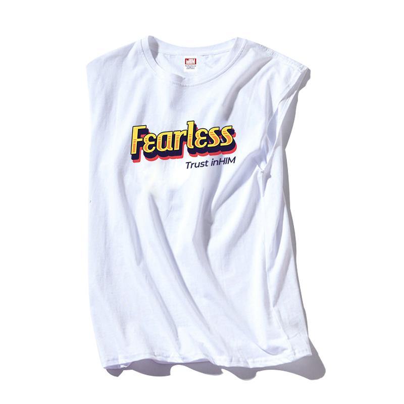 Fearless Sleeveless Workout Tee - inHIM Family