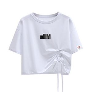 inHIM Self-tie Crop T-Shirt