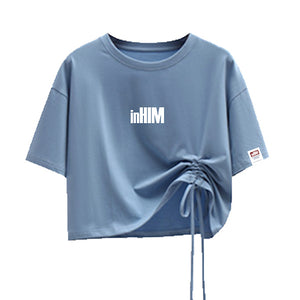 inHIM Self-tie Crop T-Shirt