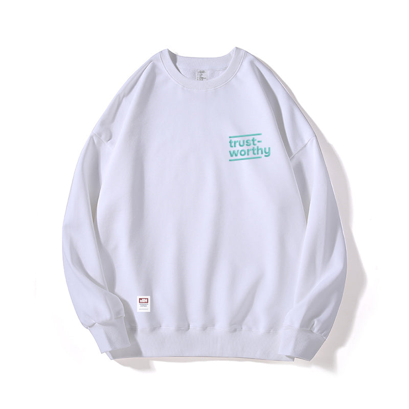 Trustworthy Small Logo Oversize Sweatshirt