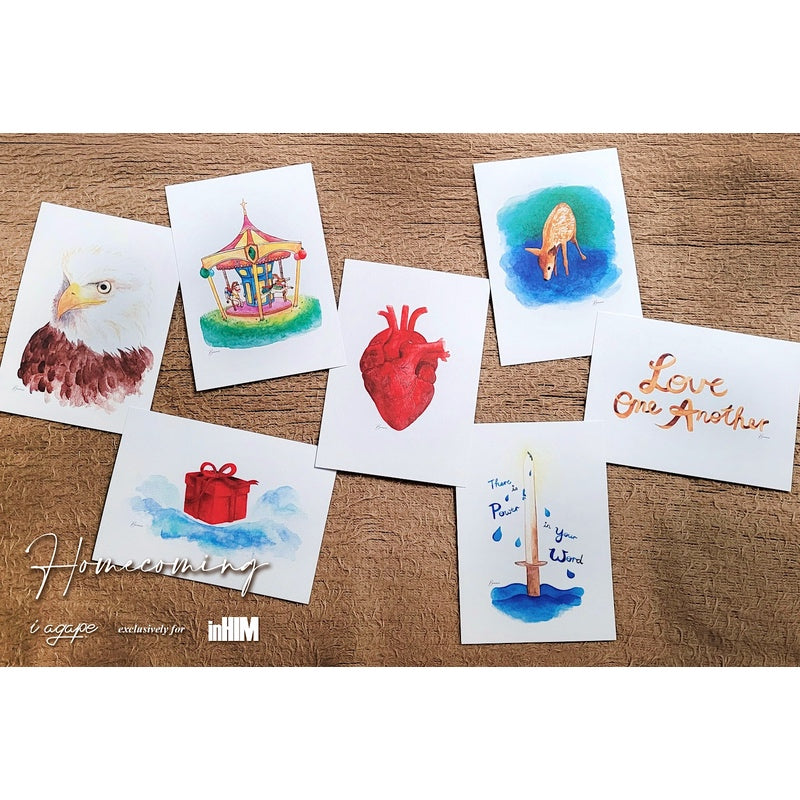 inHIM Postcard Set (7pcs)- Homecoming Series