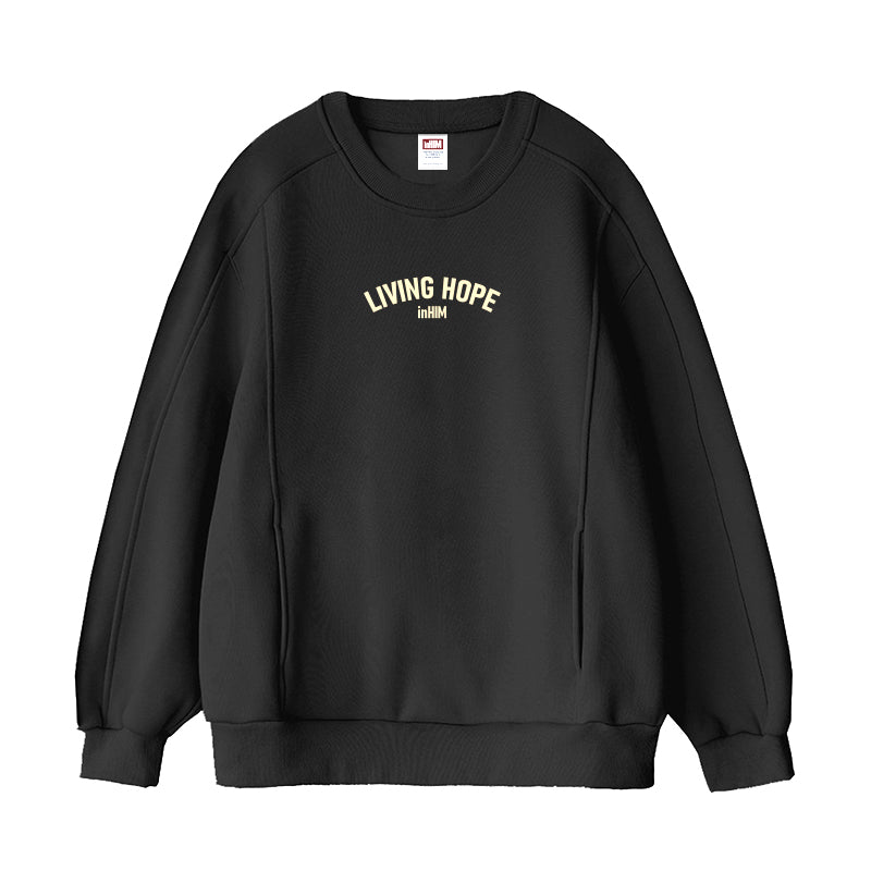 Living Hope Sweatshirt with Pockets (Small Logo)