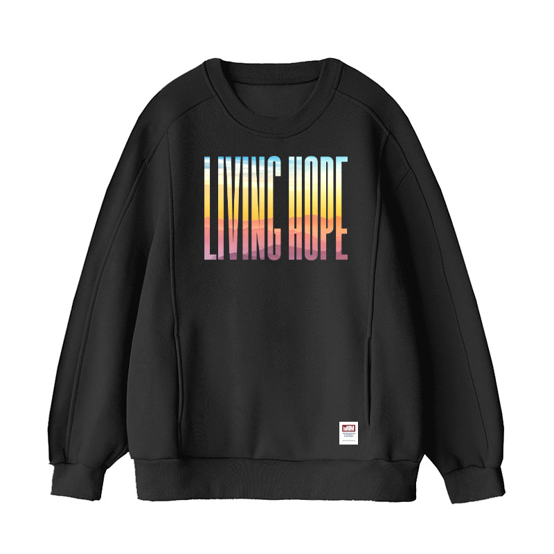 Living Hope Sweatshirt with Pockets (Large Logo)